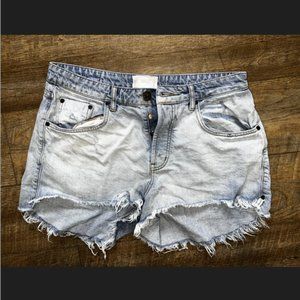 Oneteaspoon Trucker Denim Oversized Wide-Leg Shorts